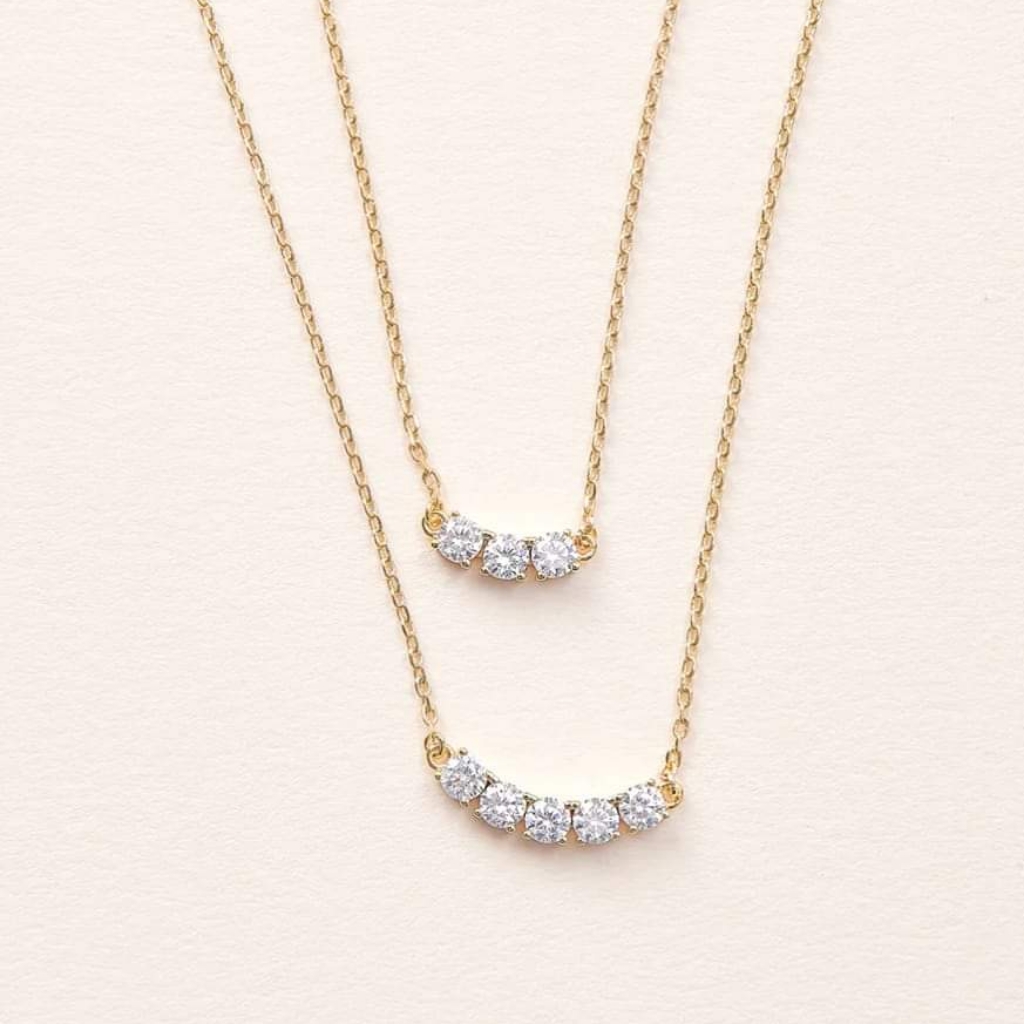 Nwt Dareth Colburn Tinsley Layered Cz Necklace